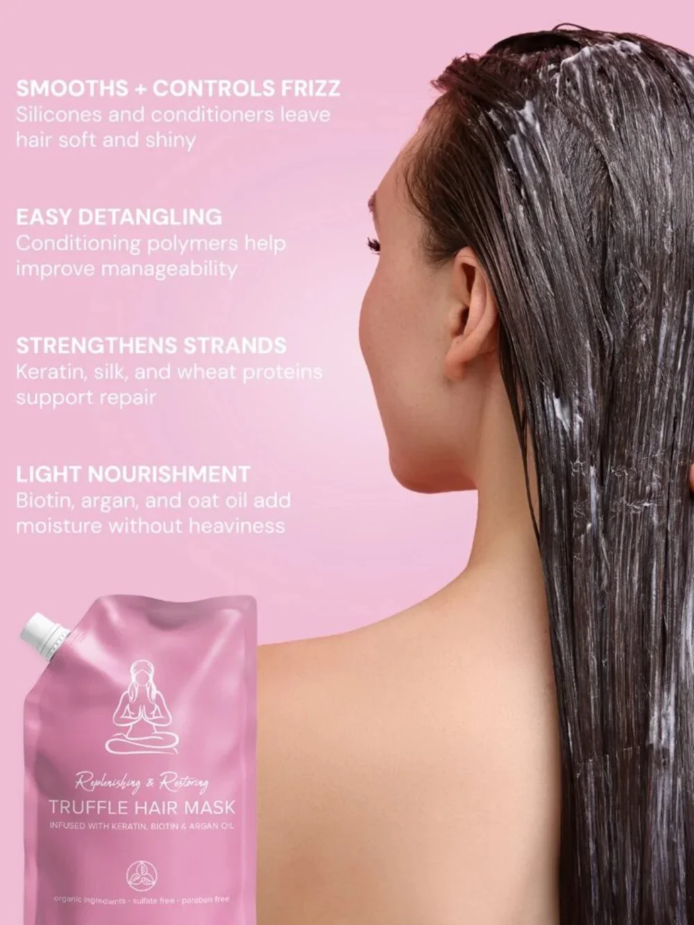SA Truffle Hair Mask & Pink SA Bands Set - Pink
